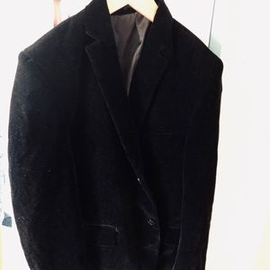 Boys Black Velvet Blazer